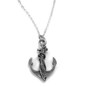 Miniature Anchor Charm Necklace